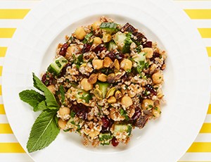 Pure Leaf Pairings Tabbouleh Salad with Chickpeas and Pistachios