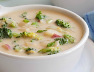 Healthified Broccoli Cheddar Soup