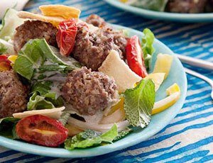 Greek Meatball Salad