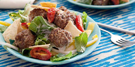 Greek Meatball Salad