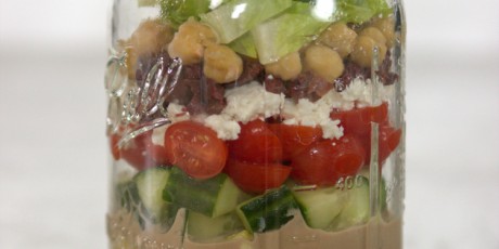 Greek Salad in a Jar