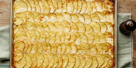 All-Crust Sheet-Pan Scalloped Potatoes