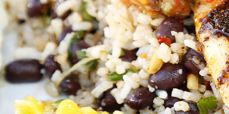 Rice and Beans with Cilantro