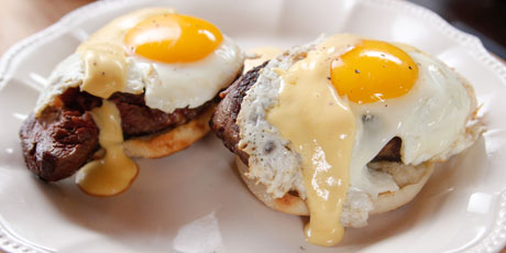 Steak and Eggs Benedict with Spicy Hollandaise