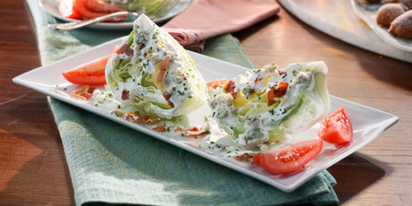 Steakhouse Wedge Salad with Gorgonzola and Crispy Pancetta