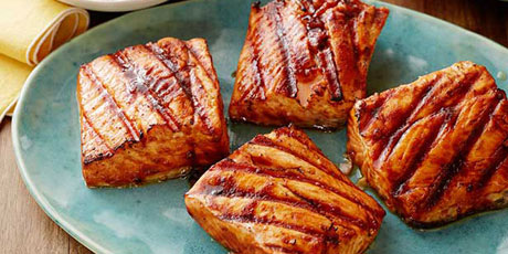 Sweet and Spicy Grilled Salmon