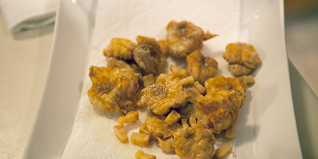 Fried Cod Tongues with Scrunchions
