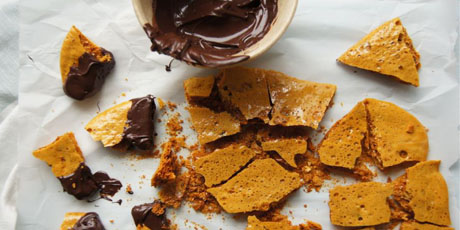 Chocolate-Dipped Honeycomb Candy