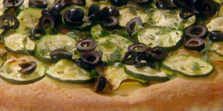 Zucchini and Olive Flatbread