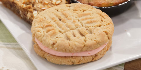 Peanut Butter and Jelly Cookie Sandwich