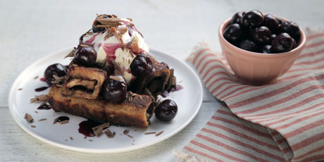 Black Forest French Toast Roll-Ups