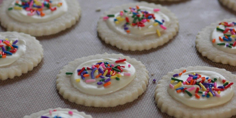 White Chocolate Shortbread Cookies