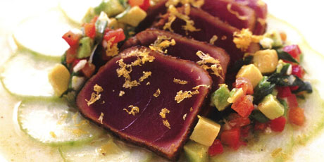 African Adobo-rubbed tuna (Seared, Spice-rubbed Tuna Steaks)