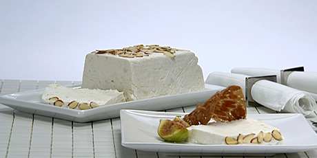 Almond Semifreddo with Lace Cookies and Figs