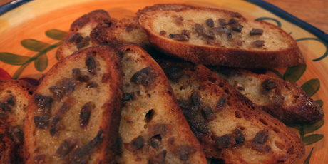 Anchovy Toasts