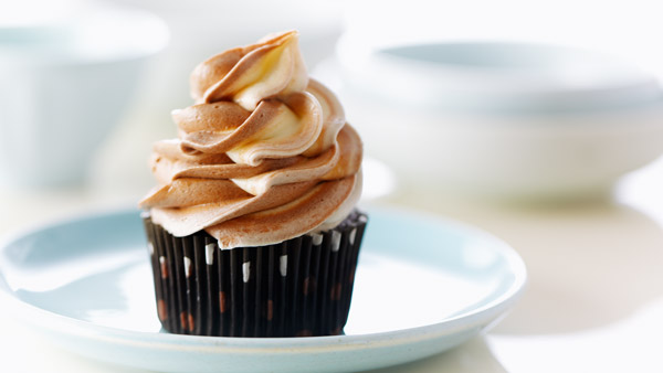Chocolate Cupcake with Swirl Frosting