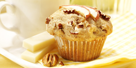 Apple Pecan Muffins with Brick Cheese