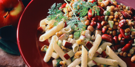 Apple and Blue Ermite Cheese Pasta