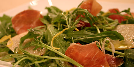 Arugula Salad with Pear and Prosciutto