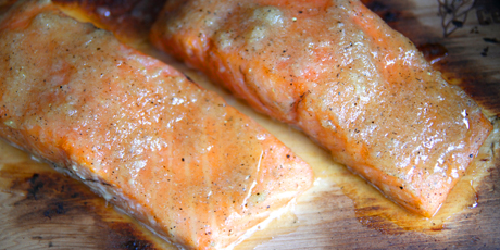 BBQ Hot Smoked Salmon with Maple
