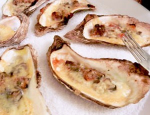 Baked Oysters with Irish Cheddar and Bacon