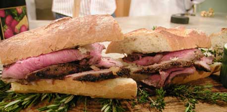 Beef and Baguette with Dip