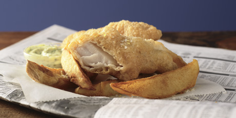 Beer-Battered Cod and Chips