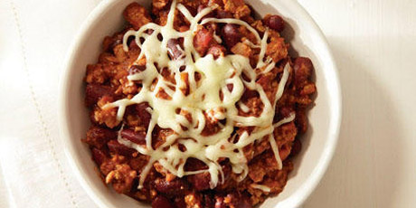 Campfire Chili with Monterey Jack