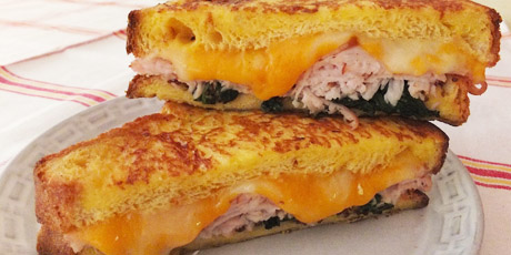 Cheese and Turkey French Toast Sandwiches