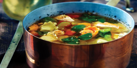 Chicken and Spinach Tortellini Soup