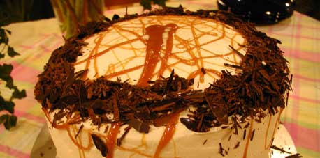 Chocolate Caramel Pecan Torte