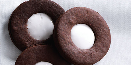 Chocolate Marshmallow Linzer Cookies