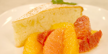 Citrus Olive Oil Cake with Steeped Oranges