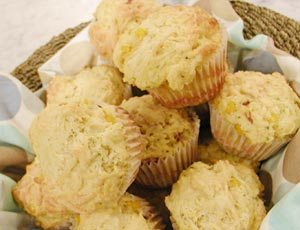 Corn Muffins with Bacon and Chevre Noir