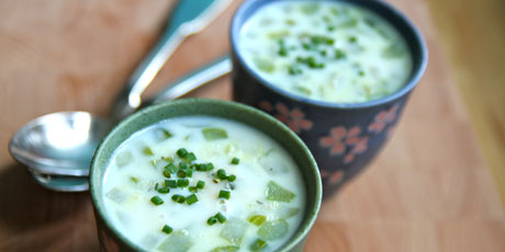 Cream of Celery with Blue Cheese