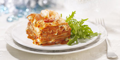 Creamy Seafood Lasagna with Herbs from DFC