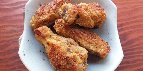 Crunchy Cheesy Oven-Baked Chicken Wings