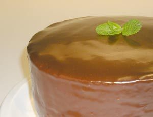 Double Decker Mint Chocolate Cake