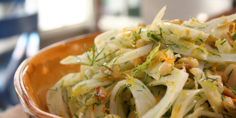Fennel Salad with Citrus Zests and Toasted Pine Nuts