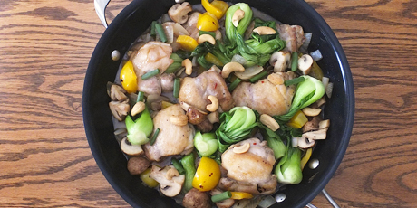 Ginger Chicken Hot Pot with Cashews
