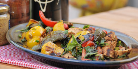 Grilled Chicken &amp; Pepper Salad