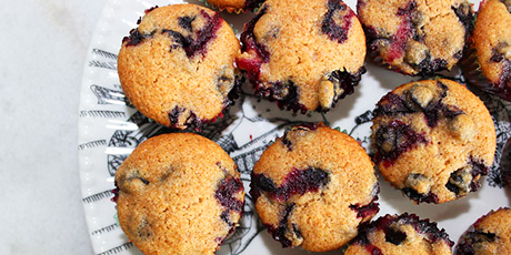 Healthy Blueberry Mini Muffins