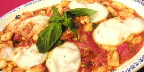 Homemade Gnocchi with Smoked Mozzarella