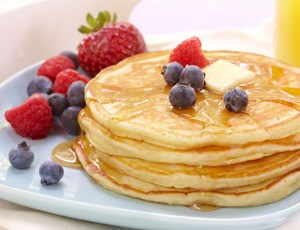 Homestyle Pancakes with Fresh Berries