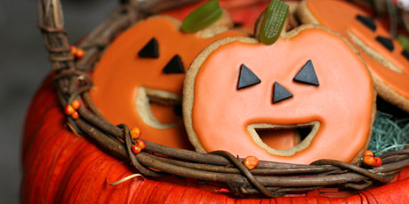 Jack O’Lantern Cookies and Pumpkin Patch Cookie Icing