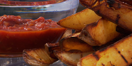 Killer BBQ Fries with Homemade Ketchup