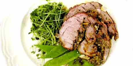 Lamb Shoulder with Prune and Cognac Stuffing