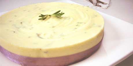 Lavender Riesling Cheesecake