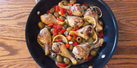 Lemon Chicken with Olives