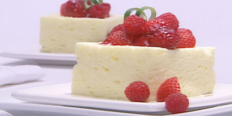 Lemon Lime Mousse with Scented Red Berries